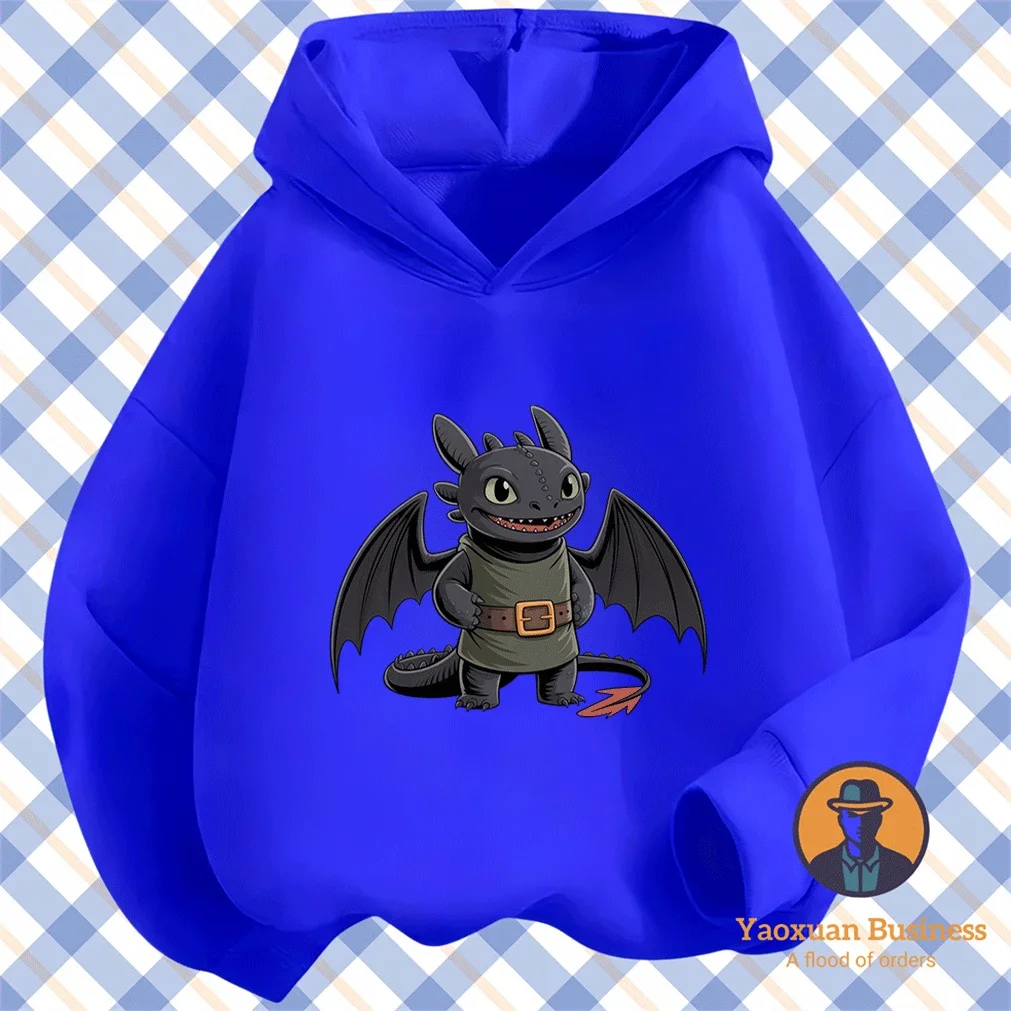 Spring Autumn Cotton Hoodie 2-14Y Kids Dragon Themed Cartoon Print Fashion For Boys Girls Hot Sale
Spring Autumn Cotton Hoodie 2-14Y Kids Dragon Themed Cartoon Print Fashion For Boys Girls Hot Sale