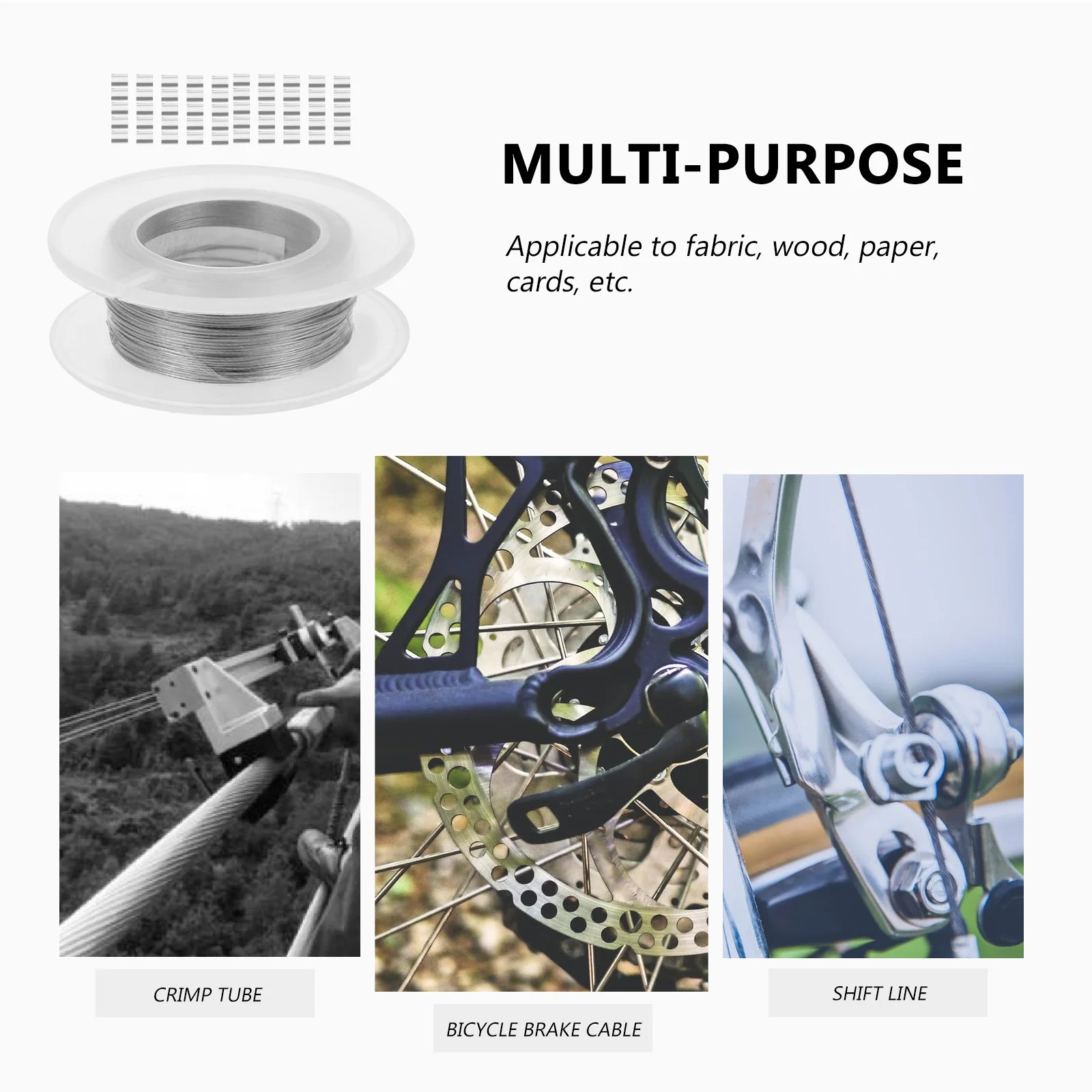 1Set Steel Wire Rope Rust Resistant for Fishing Clothes Line Picture Hanging Wire Outdoor Use Strong Pulling Force 
1Set Steel Wire Rope Rust Resistant for Fishing Clothes Line Picture Hanging Wire Outdoor Use Strong Pulling Force