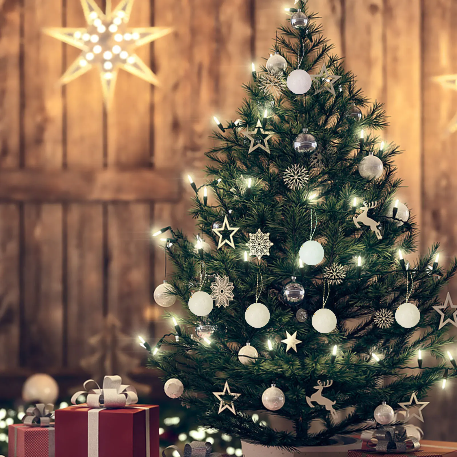 36Pcs Xmas Tree Snow Globe 4cm Snow Landscape Ball Festive Bright Color Christmas Decoration Holiday Decor
36Pcs Xmas Tree Snow Globe 4cm Snow Landscape Ball Festive Bright Color Christmas Decoration Holiday Decor