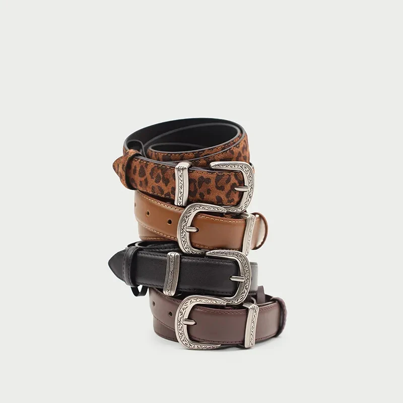 New Womens Western Belts with Floral Engraved Buckle, Vintage Suede Leather Belt Genuine Leather Girdle for Jeans Dress Skirt
New Womens Western Belts with Floral Engraved Buckle, Vintage Suede Leather Belt Genuine Leather Girdle for Jeans Dress Skirt