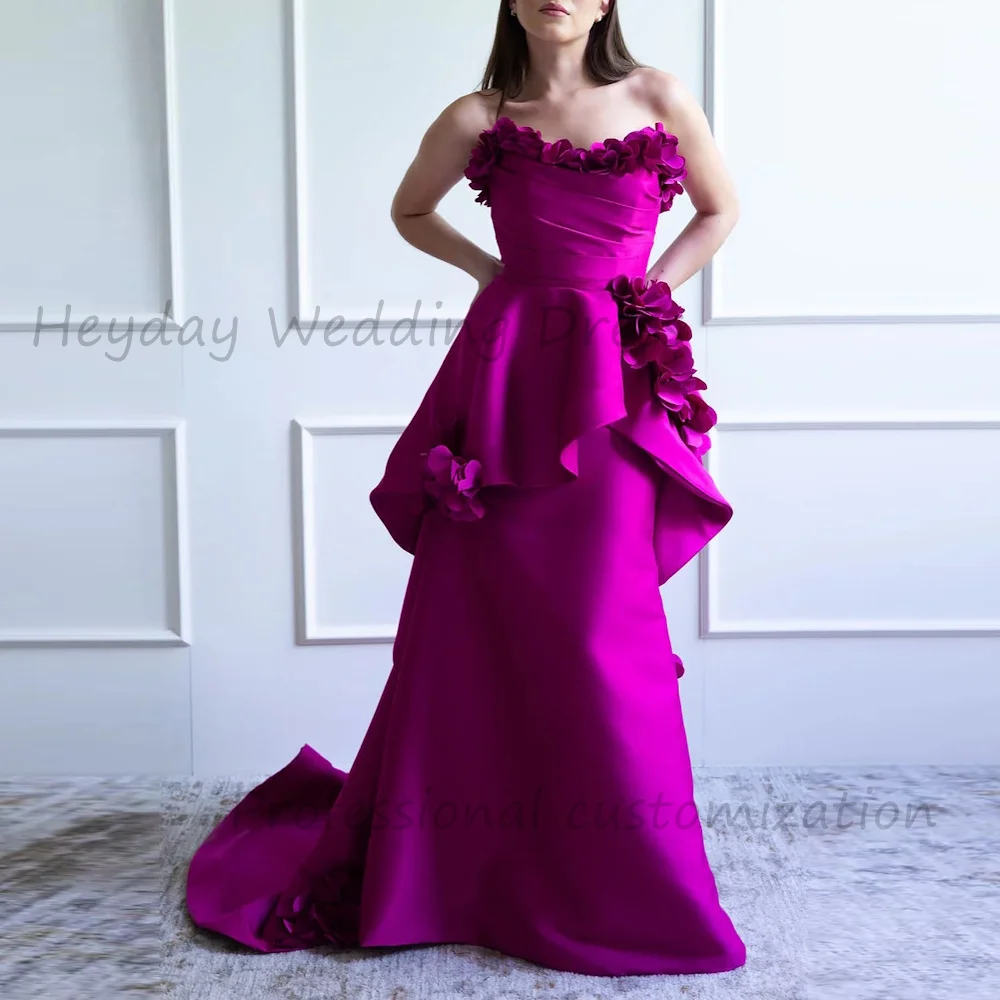Heyday Pretty Dress Customized Strapless Ruched Flowers A-Line Formal Evening Dress Floor Length Party Dress For Women 2025
Heyday Pretty Dress Customized Strapless Ruched Flowers A-Line Formal Evening Dress Floor Length Party Dress For Women 2025