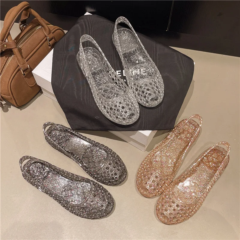 New Women's Hollow Sandals Girls Crystal Shoes Kids Water Beach Shoes Adult Heeled Slippers Women's Peep-toe Sandals
New Women's Hollow Sandals Girls Crystal Shoes Kids Water Beach Shoes Adult Heeled Slippers Women's Peep-toe Sandals