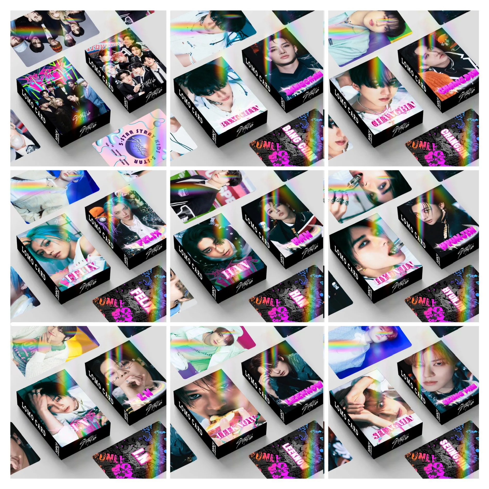 Stray Kids SKZOO лазерная голограмма фотокарточки новый альбом карты ЛОМО Felix Leeknow Hyunjin SKZ Kpop Merch подарок на день рождения
Stray Kids SKZOO лазерная голограмма фотокарточки новый альбом карты ЛОМО Felix Leeknow Hyunjin SKZ Kpop Merch подарок на день рождения