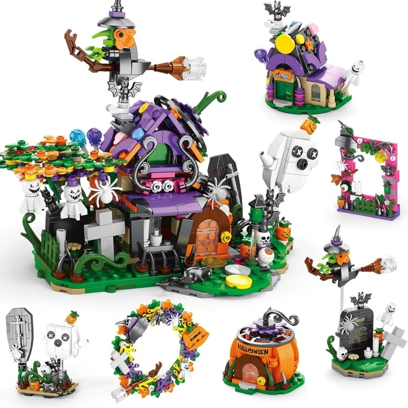 6 In1 Haunted House Building Blocks Set Christmas Toy Kids Halloween Displayable Model Thanksgiving Gift For Boy Girls
6 In1 Haunted House Building Blocks Set Christmas Toy Kids Halloween Displayable Model Thanksgiving Gift For Boy Girls