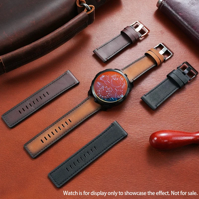 Vintage Genuine Leather Watch Bands For Diesel DZ4318/7395/7396/4500 Business Wrist Belt Black Brown Bracelet Soft Watch Accesso
Vintage Genuine Leather Watch Bands For Diesel DZ4318/7395/7396/4500 Business Wrist Belt Black Brown Bracelet Soft Watch Accesso