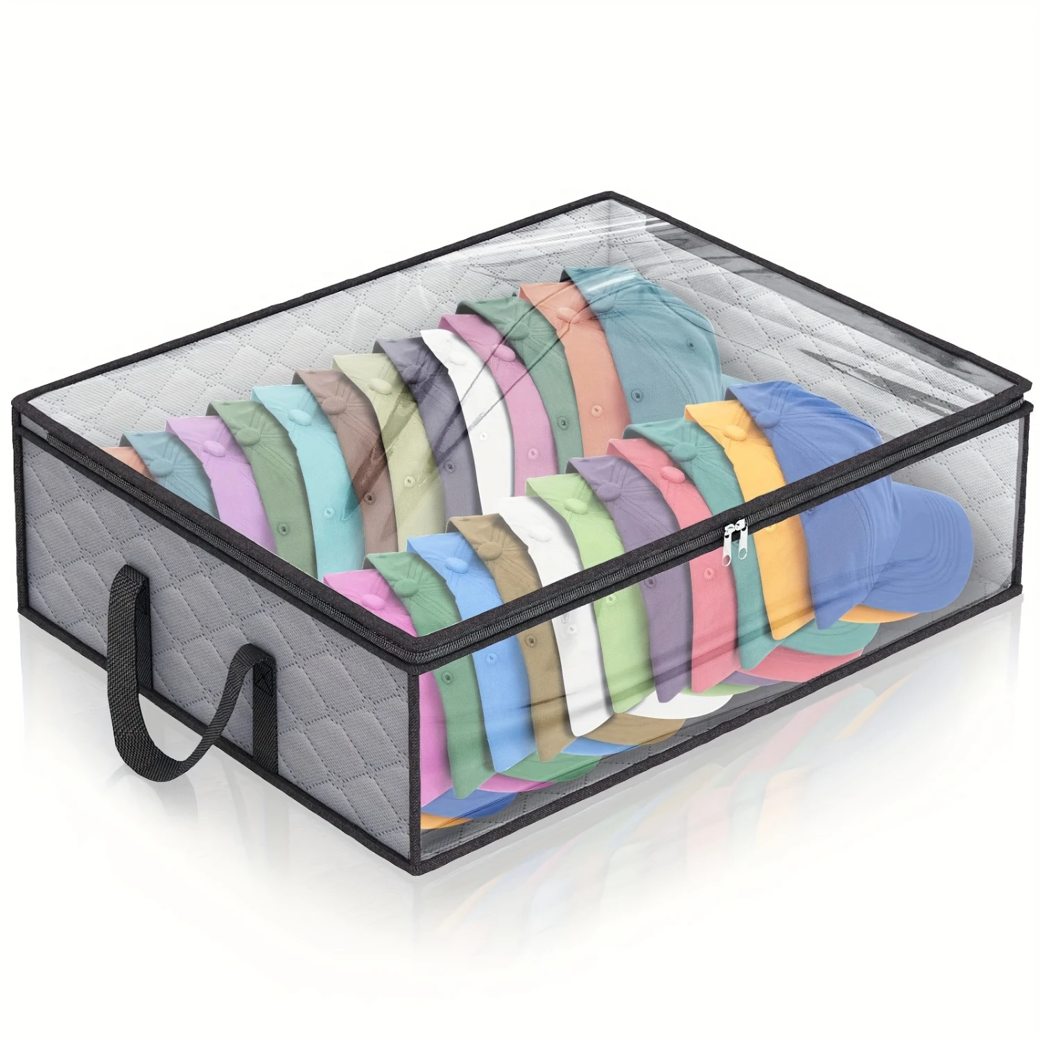 1pc Sturdy Baseball Box with Handles - Organize Hats, Gloves, Clothing, Toys, and More - Space Saving Organizer for Closet, Bedr
1pc Sturdy Baseball Box with Handles - Organize Hats, Gloves, Clothing, Toys, and More - Space Saving Organizer for Closet, Bedr