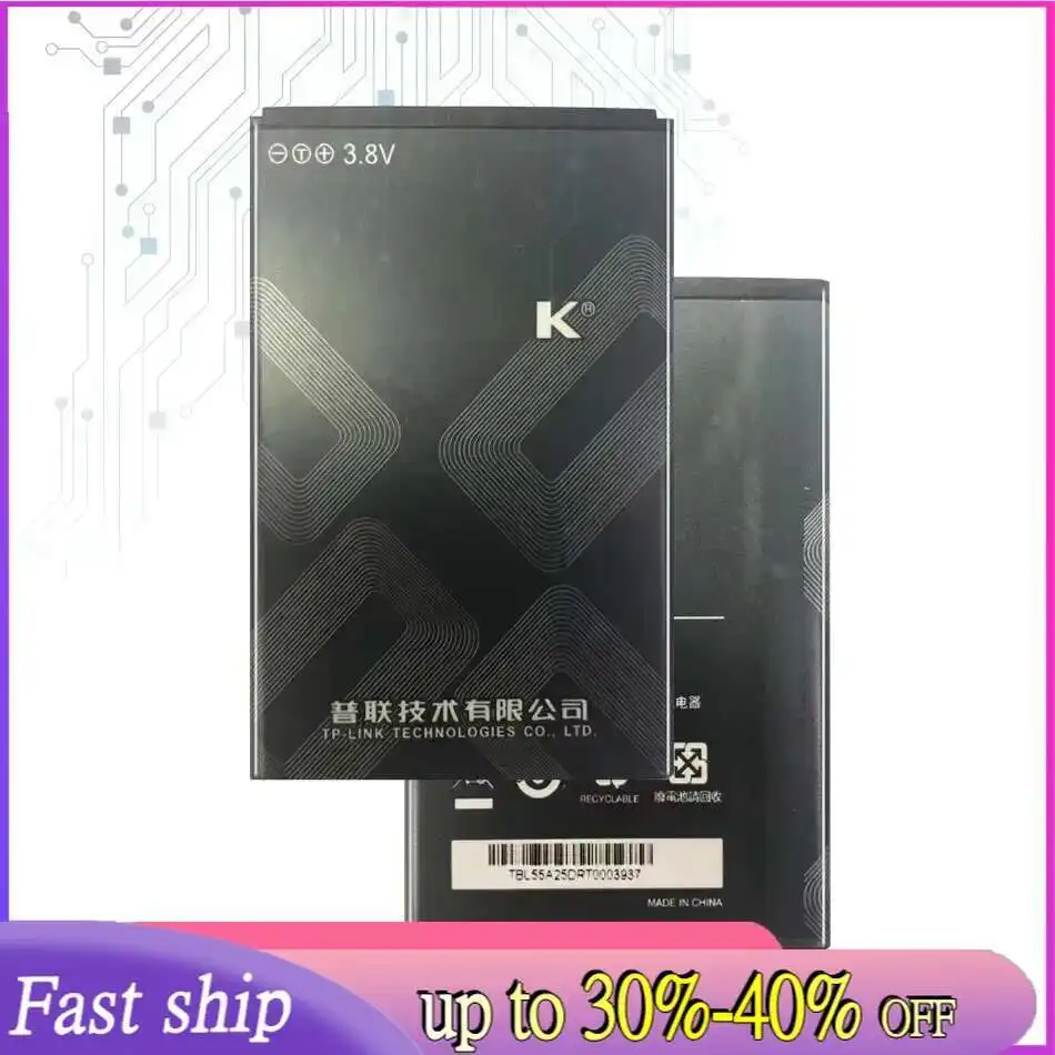 Сменный аккумулятор TBL-55A2550 2550 мАч для TP-LINK M7350 TL-TR961 2500L WIFI
Сменный аккумулятор TBL-55A2550 2550 мАч для TP-LINK M7350 TL-TR961 2500L WIFI