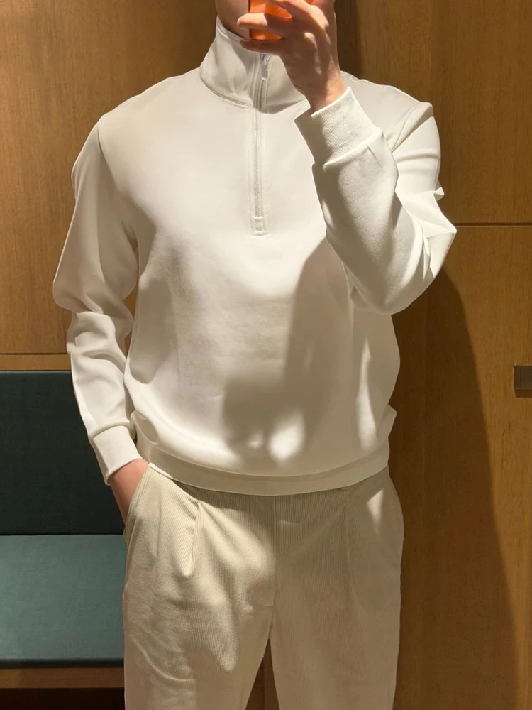 Мужская толстовка свободного кроя с длинными рукавами на молнии и воротником-стойкой, повседневная, удобная, универсальная, высококачественный дизайн, осень-зима
Мужская толстовка свободного кроя с длинными рукавами на молнии и воротником-стойкой, повседневная, удобная, универсальная, высококачественный дизайн, осень-зима