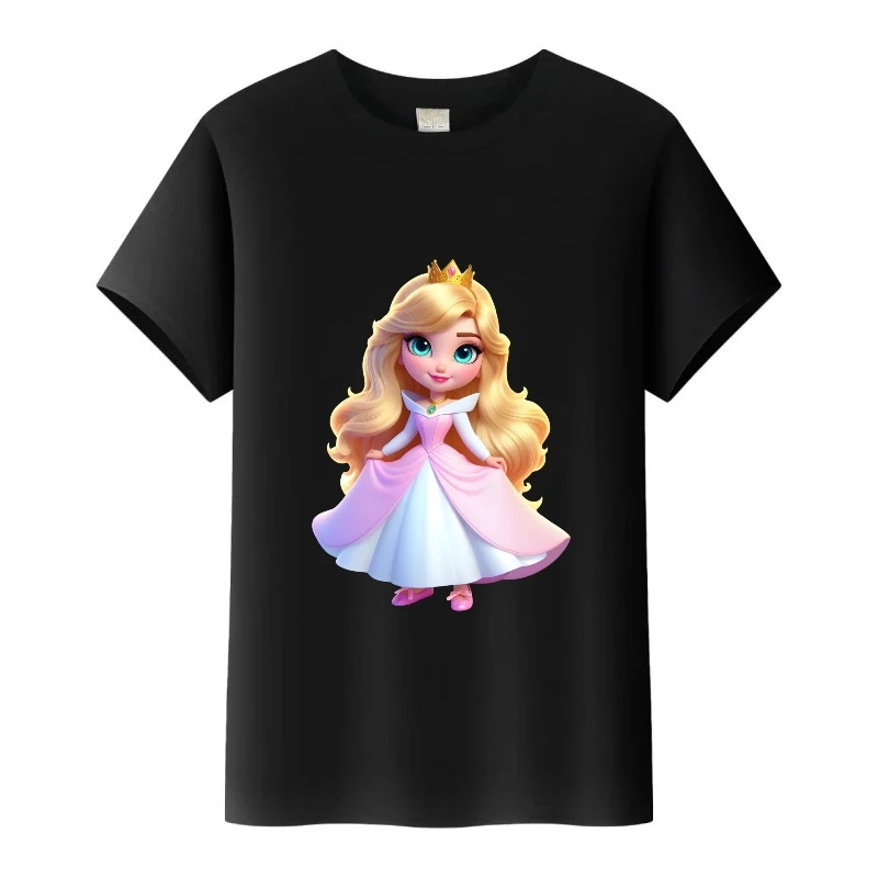 Cute Disney Aurora Belle Princess Cartoon Girl Tees Summer Loose Tshirt Goth Woman Blouses Kids t-shirt Clothing Black Tops Gift
Cute Disney Aurora Belle Princess Cartoon Girl Tees Summer Loose Tshirt Goth Woman Blouses Kids t-shirt Clothing Black Tops Gift