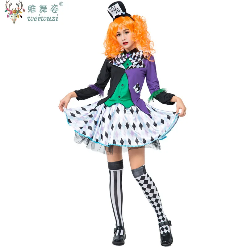Anime Alice in Wonderland Clown Mad Hatter Maid Costume Halloween Costume Carnival Party Magician Lolita Cosplay Costume Fancy
Anime Alice in Wonderland Clown Mad Hatter Maid Costume Halloween Costume Carnival Party Magician Lolita Cosplay Costume Fancy