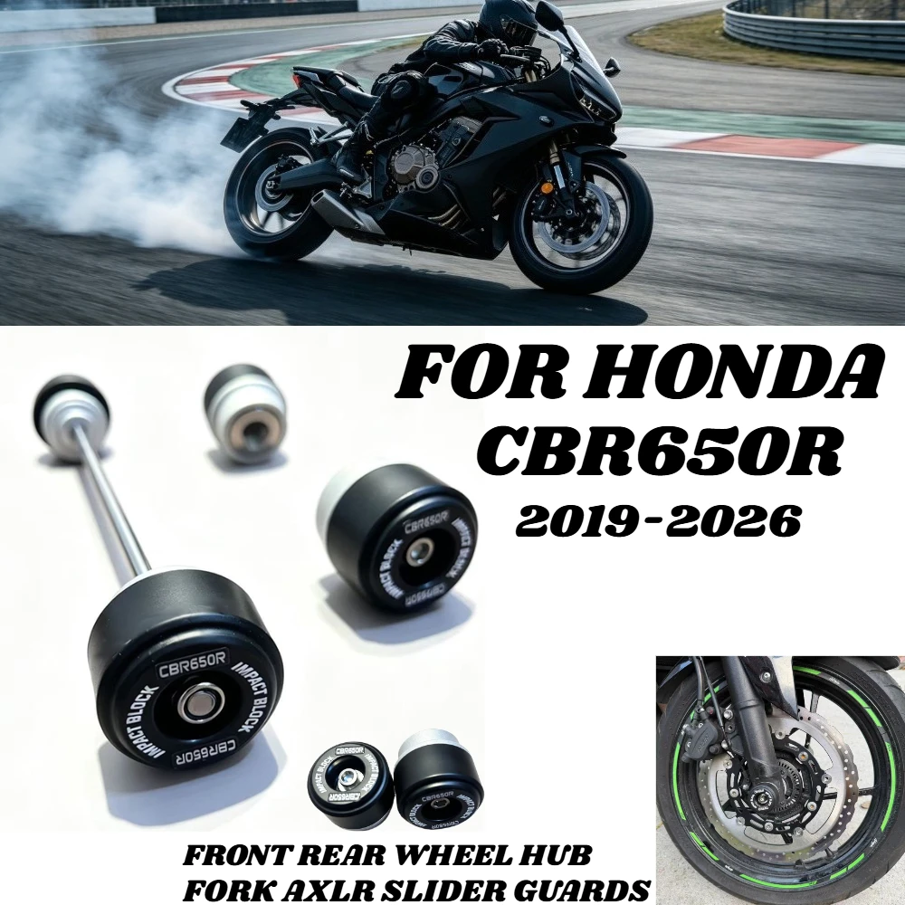 ForHONDA Motorcycle CBR650R CBR650R 19-26 Motorcycle Front Rear Axle Fork Crash Sliders Wheel Protector Anti-fall Frame Guard
ForHONDA Motorcycle CBR650R CBR650R 19-26 Motorcycle Front Rear Axle Fork Crash Sliders Wheel Protector Anti-fall Frame Guard