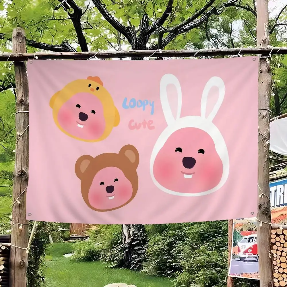 Korea Zanmang L-Loopy Large Size Flags Printing Patterns Interesting Birthday Party Decorations Banner
Korea Zanmang L-Loopy Large Size Flags Printing Patterns Interesting Birthday Party Decorations Banner