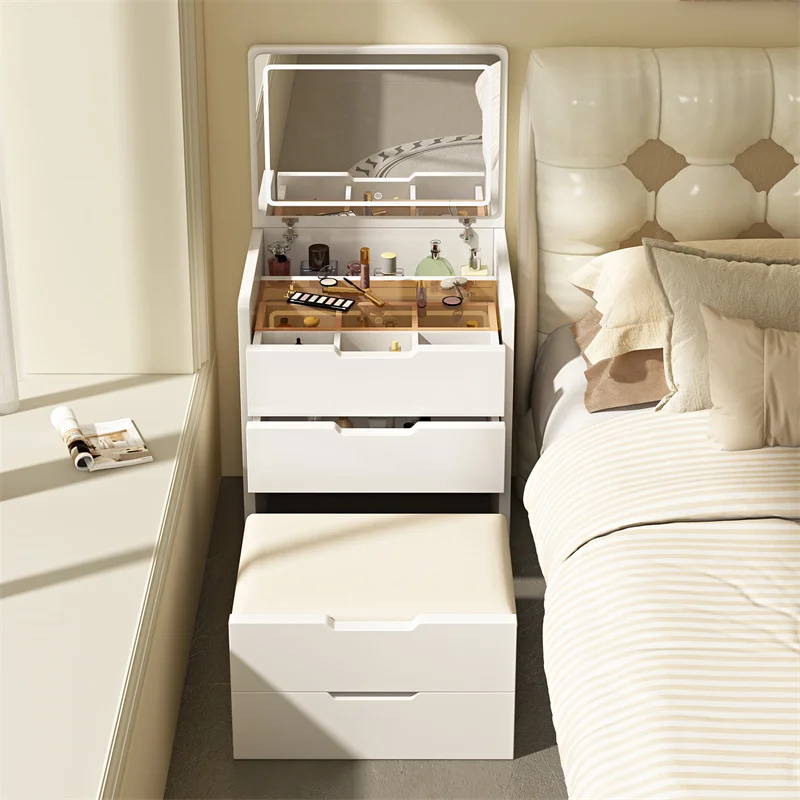 Dresser makeup table solid wood bedroom small modern simple bedside table bucket cabinet replacement
Dresser makeup table solid wood bedroom small modern simple bedside table bucket cabinet replacement