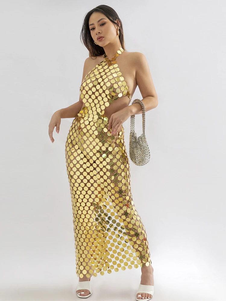 2023 Shiny Sequins Dress for Women Shiny Sexy Sleeveless Backless Split Hollow Out Evening Wear Mid Calf Party Long Dresses
2023 Shiny Sequins Dress for Women Shiny Sexy Sleeveless Backless Split Hollow Out Evening Wear Mid Calf Party Long Dresses