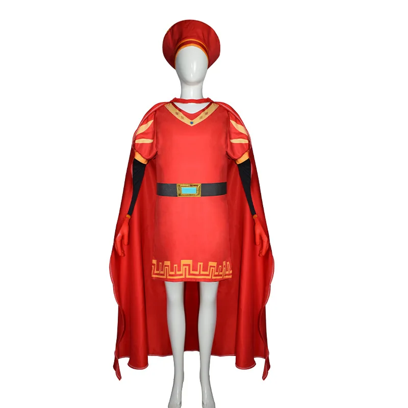 Lord Farquaad Cosplay Costume Red Cape Cloak Uniform Set Shrek Carnival Uniform Red Knight Clothes Set Halloween Role playing
Lord Farquaad Cosplay Costume Red Cape Cloak Uniform Set Shrek Carnival Uniform Red Knight Clothes Set Halloween Role playing