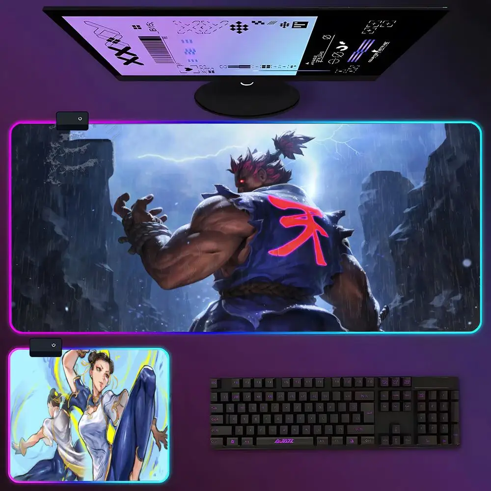 Street Fighter Mouse Pad RGB Luminous 900X400mm Large Table Mat Non-slip Extra Large Game Office Mouse Pad
Street Fighter Mouse Pad RGB Luminous 900X400mm Large Table Mat Non-slip Extra Large Game Office Mouse Pad