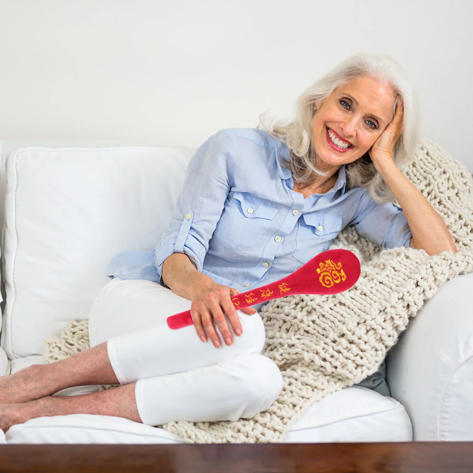 Fu Character Red Massage Hammer Pat Ergonomic Back Body Massage Stick Portable Fatigue Relief Acupoint Therapy Tool
Fu Character Red Massage Hammer Pat Ergonomic Back Body Massage Stick Portable Fatigue Relief Acupoint Therapy Tool