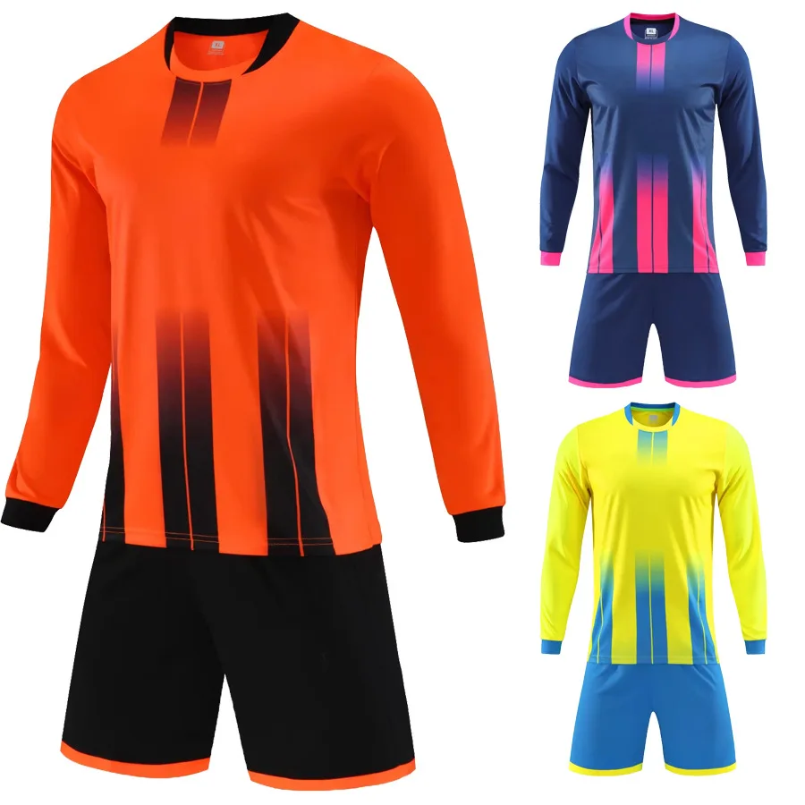 Summer lightweight children's football team uniform set long-sleeved running sports quick-drying and breathable jersey
Summer lightweight children's football team uniform set long-sleeved running sports quick-drying and breathable jersey