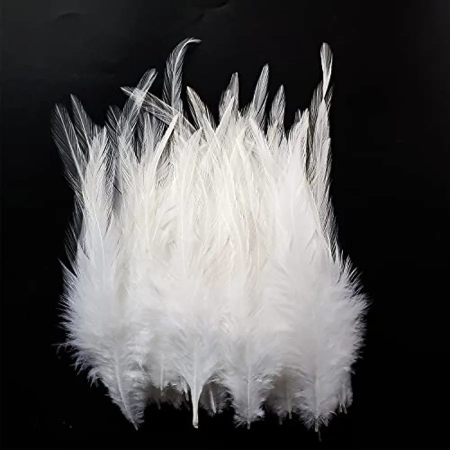 100PCS Saddle Hackle Rooster Feather for Crafts, 5-7 inch Natural Pheasant Neck Feathers DIY Pendant Earrings Dream Catcher-Whi
100PCS Saddle Hackle Rooster Feather for Crafts, 5-7 inch Natural Pheasant Neck Feathers DIY Pendant Earrings Dream Catcher-Whi