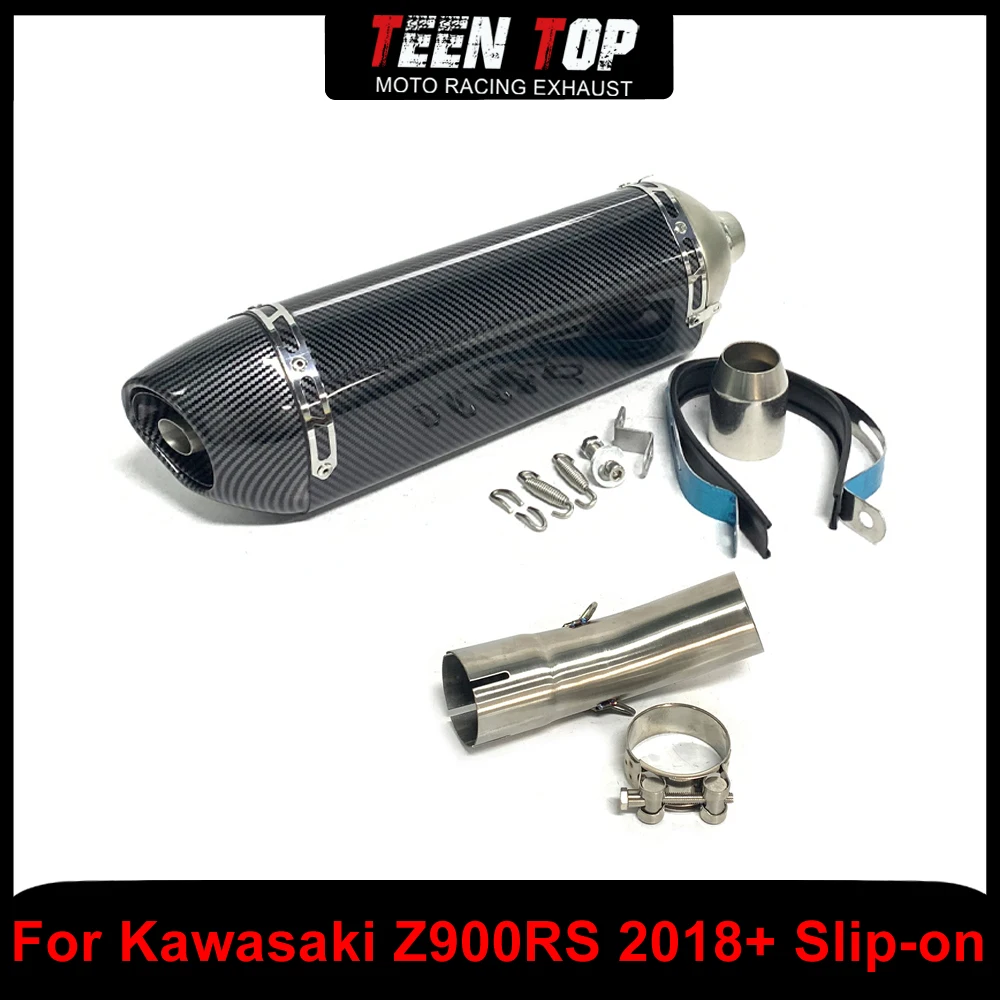 Fake Carbon Finish Exhaust Muffler For KAWASAKI Z900RS Slip-on Exhaust Motorcycle Z900RS 2018+ Middle Link Pipe Stainless Steel
Fake Carbon Finish Exhaust Muffler For KAWASAKI Z900RS Slip-on Exhaust Motorcycle Z900RS 2018+ Middle Link Pipe Stainless Steel