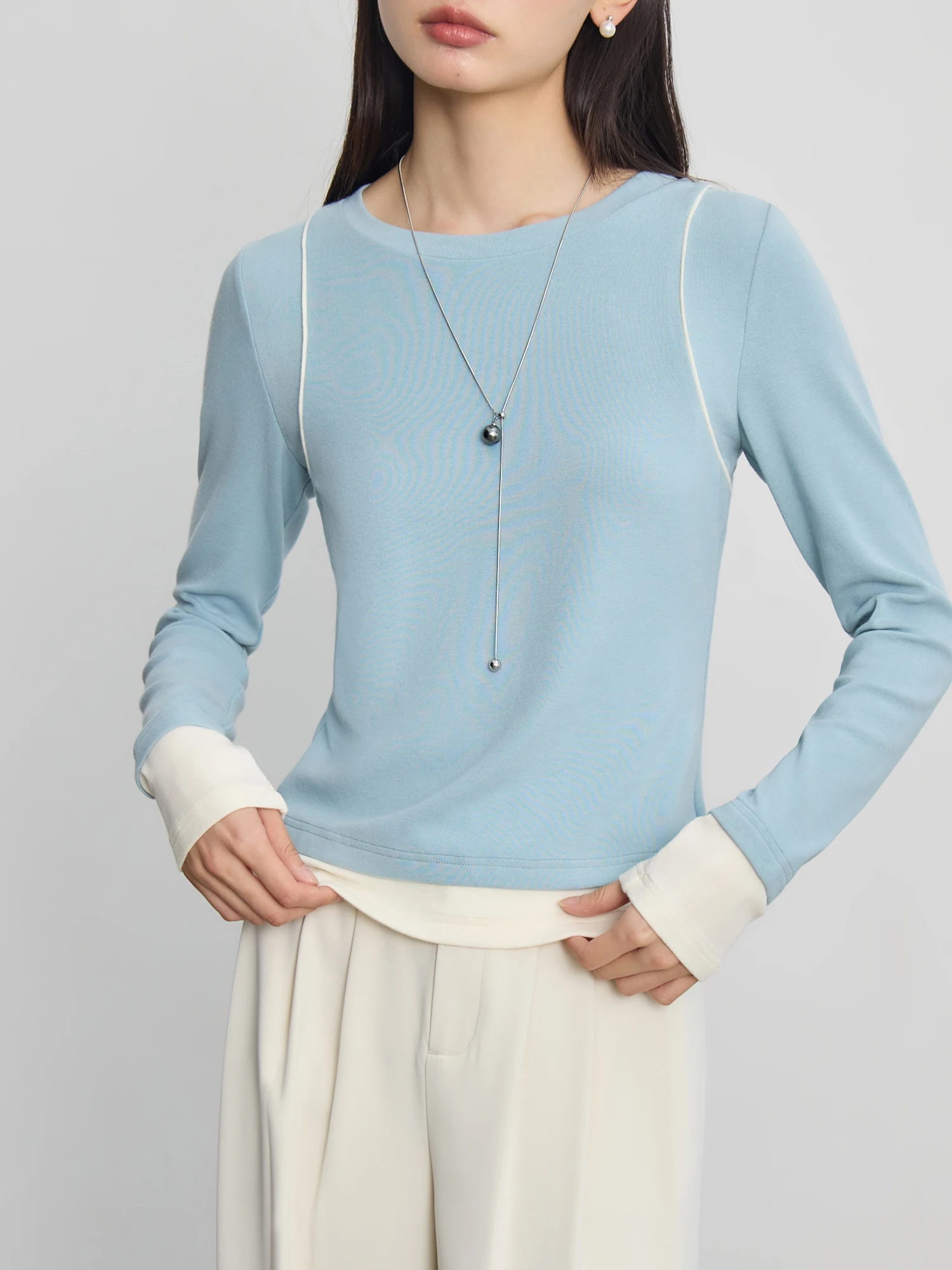 ZIQIAO Casual Versatile T-shirt Women's Long Sleeves 2024 Autumn New Design Round Neck Slim Fit Top For Female 24ZQ93063
ZIQIAO Casual Versatile T-shirt Women's Long Sleeves 2024 Autumn New Design Round Neck Slim Fit Top For Female 24ZQ93063
