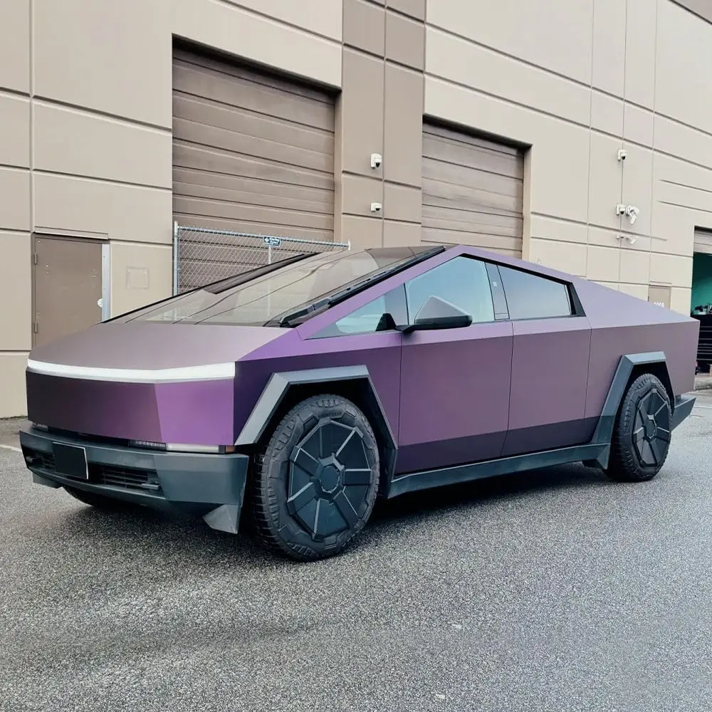 For Tesla Cybertruck 2024-2026 DIY Matte Purple Precut Body Color Change Paint Protection Wrap Film PVC Exterior Accessories
For Tesla Cybertruck 2024-2026 DIY Matte Purple Precut Body Color Change Paint Protection Wrap Film PVC Exterior Accessories