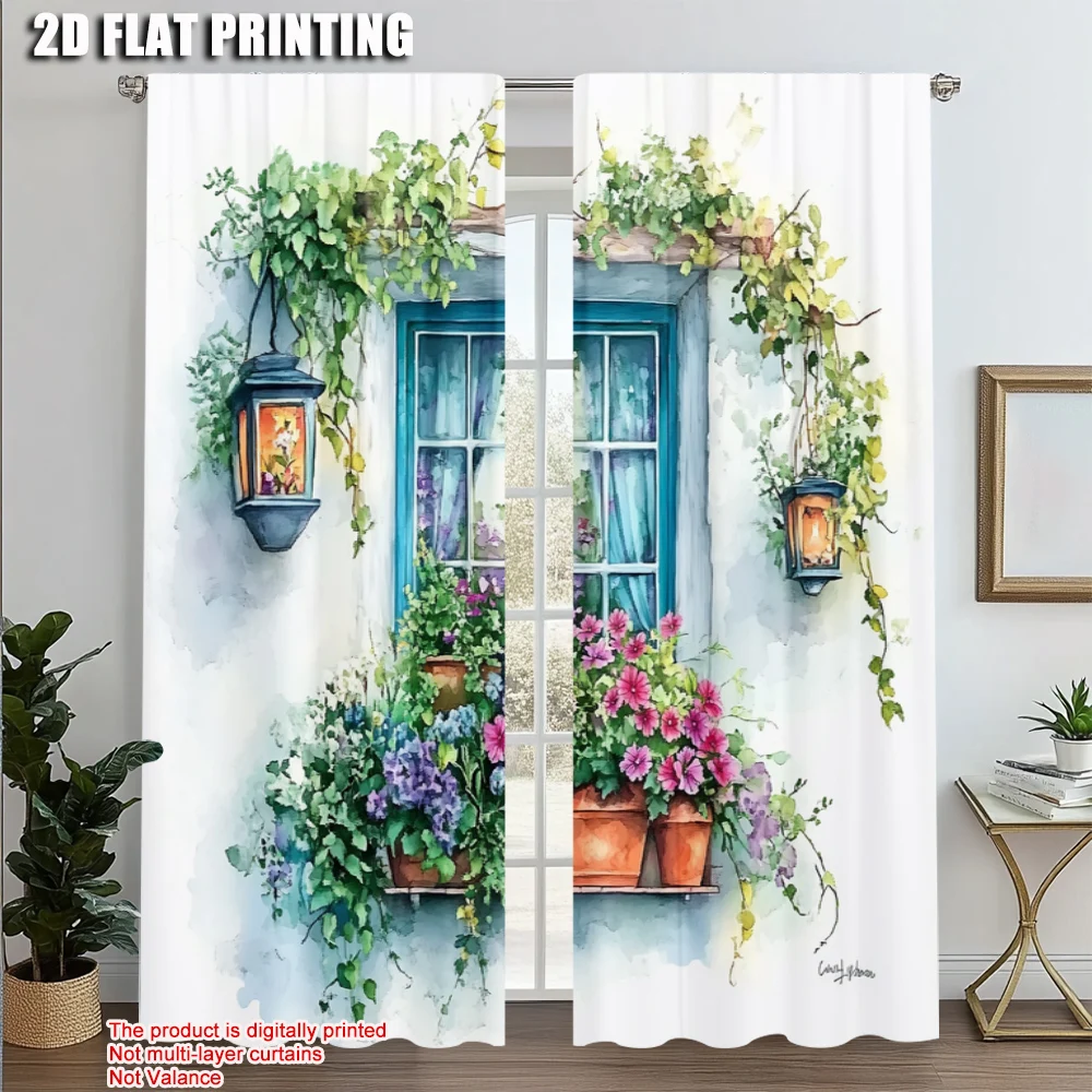 2pcs, Popular Curtains 2D print Floral Window1 Versatile Fabric (without rod) Decorations For Home Use for Bedroom & Living Room
2pcs, Popular Curtains 2D print Floral Window1 Versatile Fabric (without rod) Decorations For Home Use for Bedroom & Living Room