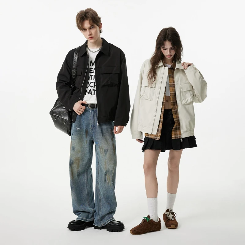 "Unisex Oversized Aviator Jacket - Workwear Collar Streetwear Coat Vintage Inspired Ultra-Loose Casual Outerwear
"Unisex Oversized Aviator Jacket - Workwear Collar Streetwear Coat Vintage Inspired Ultra-Loose Casual Outerwear