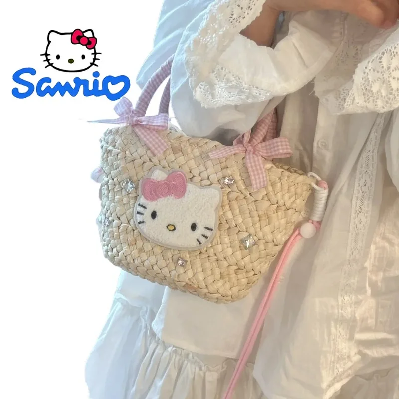Hello Kitty Straw Woven Handbag Luxury Purse for Women Fashion Shoulder Crossbody Bag Cute Versatile Summer Beach Vacation
Hello Kitty Straw Woven Handbag Luxury Purse for Women Fashion Shoulder Crossbody Bag Cute Versatile Summer Beach Vacation