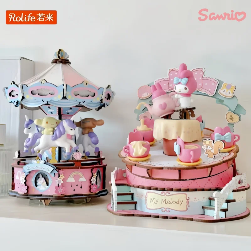 Музыкальная шкатулка-конструктор Rolife Sanrio: Куроми, Май Мелоди, Синаморолл, Хелло Китти. Сборные модели, украшения, подарки.
Музыкальная шкатулка-конструктор Rolife Sanrio: Куроми, Май Мелоди, Синаморолл, Хелло Китти. Сборные модели, украшения, подарки.