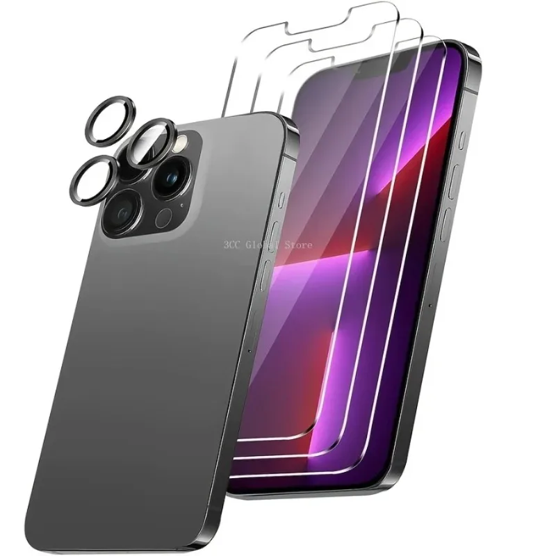3+3 Pcs Screen Protector And Camera Lens Protector Tempered Glass For IPhone 11 12 13 14 15 Pro Max 6 7 8Plus XR XS Max Glass
3+3 Pcs Screen Protector And Camera Lens Protector Tempered Glass For IPhone 11 12 13 14 15 Pro Max 6 7 8Plus XR XS Max Glass