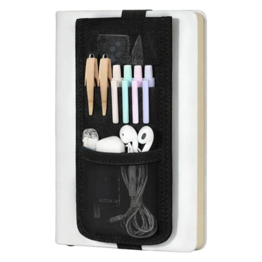 Elastic Pen Holder for Notebook, Pencil Holder wth Zipper Pocket, Adjustable Pen Pouch for Hardcover Journals, Notebooks, Plann
Elastic Pen Holder for Notebook, Pencil Holder wth Zipper Pocket, Adjustable Pen Pouch for Hardcover Journals, Notebooks, Plann