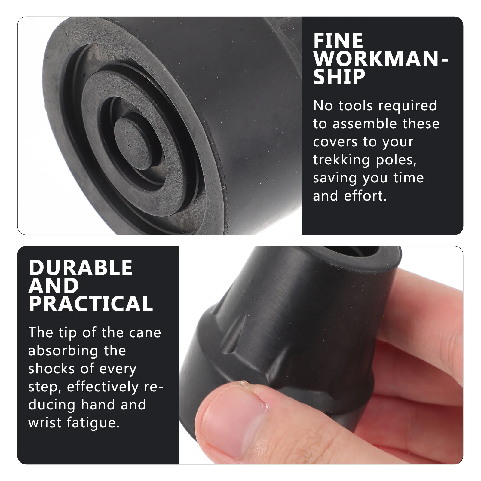 Премиальные резиновые накладки на треккинговые палки, нескользящие, сменные, амортизирующие, для походов
Премиальные резиновые накладки на треккинговые палки, нескользящие, сменные, амортизирующие, для походов