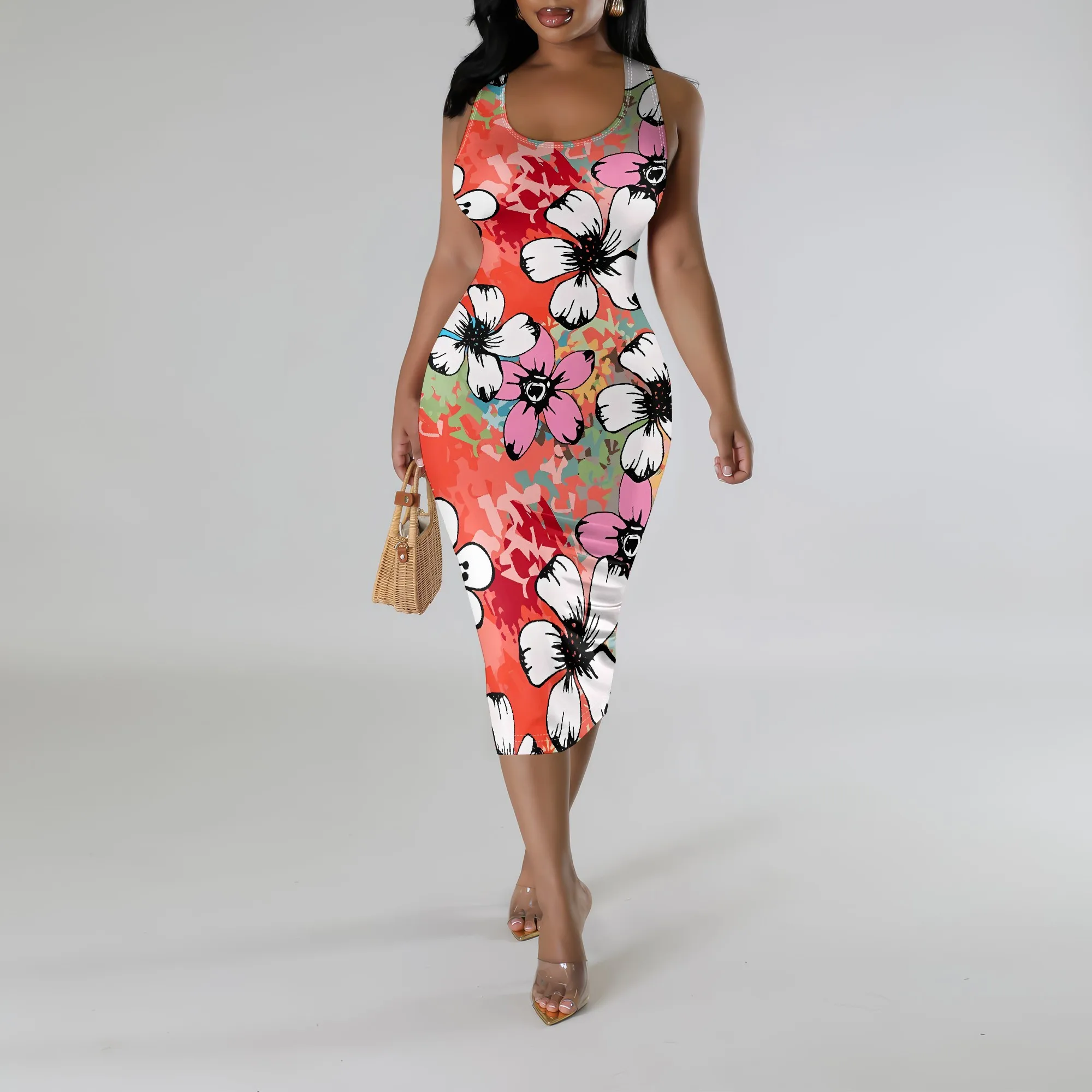 Nupusa Floral Print Dress for Women Regular Size Summer Casual Sleeveless Midi Dress
Nupusa Floral Print Dress for Women Regular Size Summer Casual Sleeveless Midi Dress
