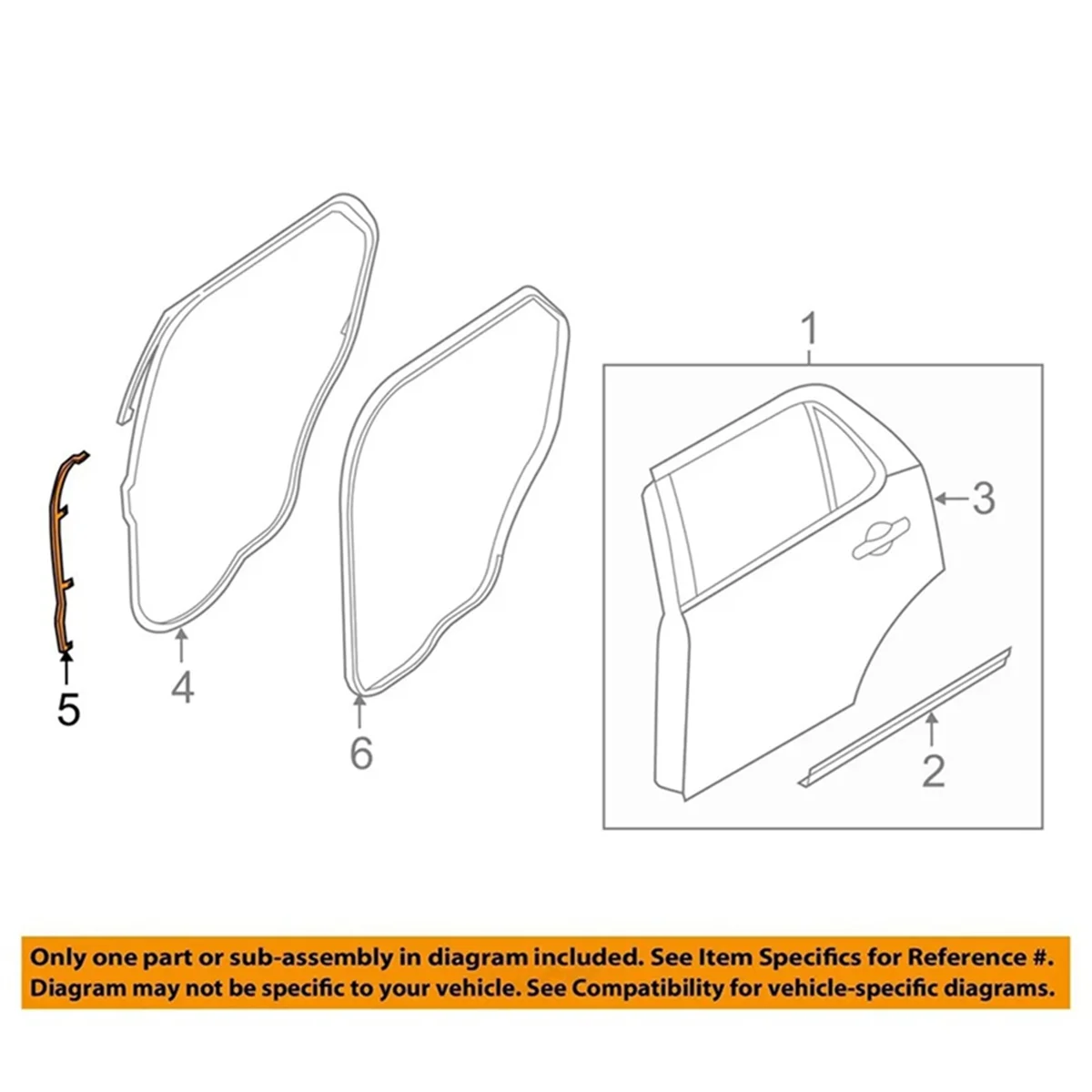 Car Rear Door Front Weatherstrip Seal for Explorer 2011-2019 Door Sealing Strips BB5Z7825324B BB5Z7825325B
Car Rear Door Front Weatherstrip Seal for Explorer 2011-2019 Door Sealing Strips BB5Z7825324B BB5Z7825325B