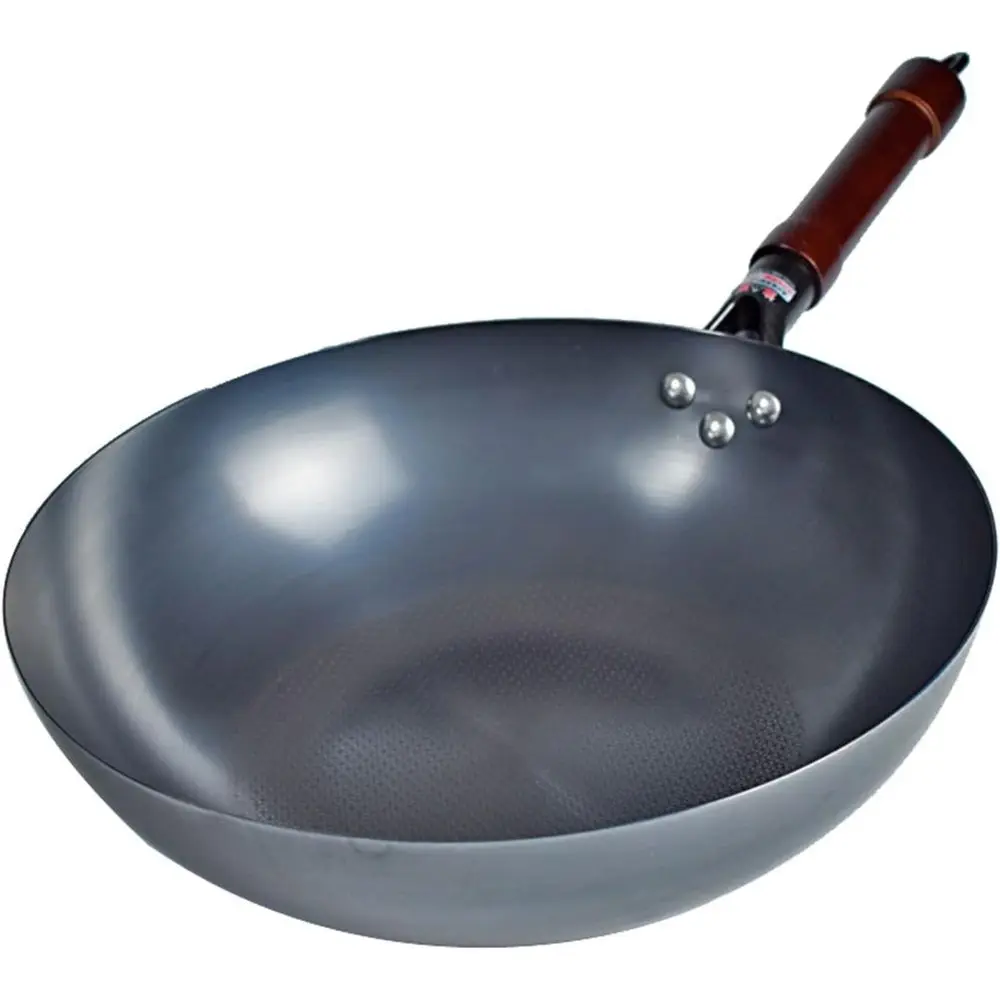 Pre-Seasoned Nonstick Carbon Steel Wok Pan with Lid, Lat Bottom Stir Fry Pan for Chinese Cooking
Pre-Seasoned Nonstick Carbon Steel Wok Pan with Lid, Lat Bottom Stir Fry Pan for Chinese Cooking