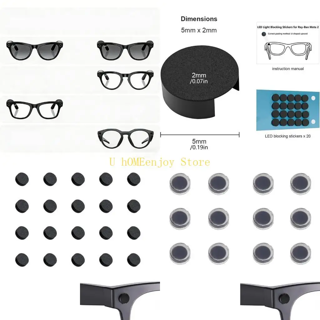 B0KF Intelligent Glasses LED Cover Privacy Sticker For Camera Opening Thin Adhesive Film
B0KF Intelligent Glasses LED Cover Privacy Sticker For Camera Opening Thin Adhesive Film