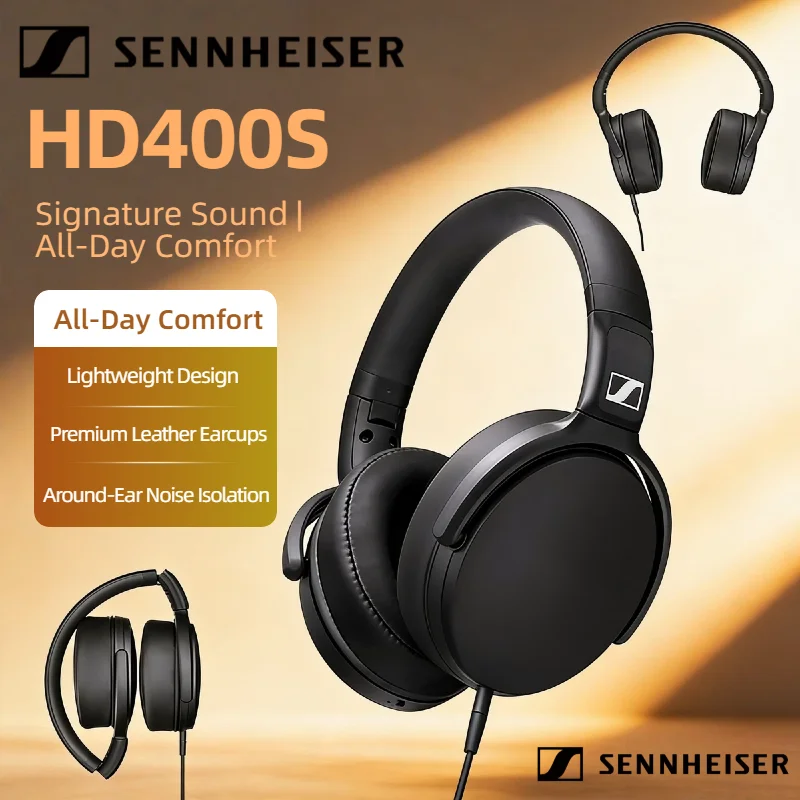 Проводные наушники Sennheiser HD400S с шумоподавлением, стереозвуком, глубокими басами, складные, с микрофоном, накладные, для смартфона, путешествий и прослушивания аудио
Проводные наушники Sennheiser HD400S с шумоподавлением, стереозвуком, глубокими басами, складные, с микрофоном, накладные, для смартфона, путешествий и прослушивания аудио