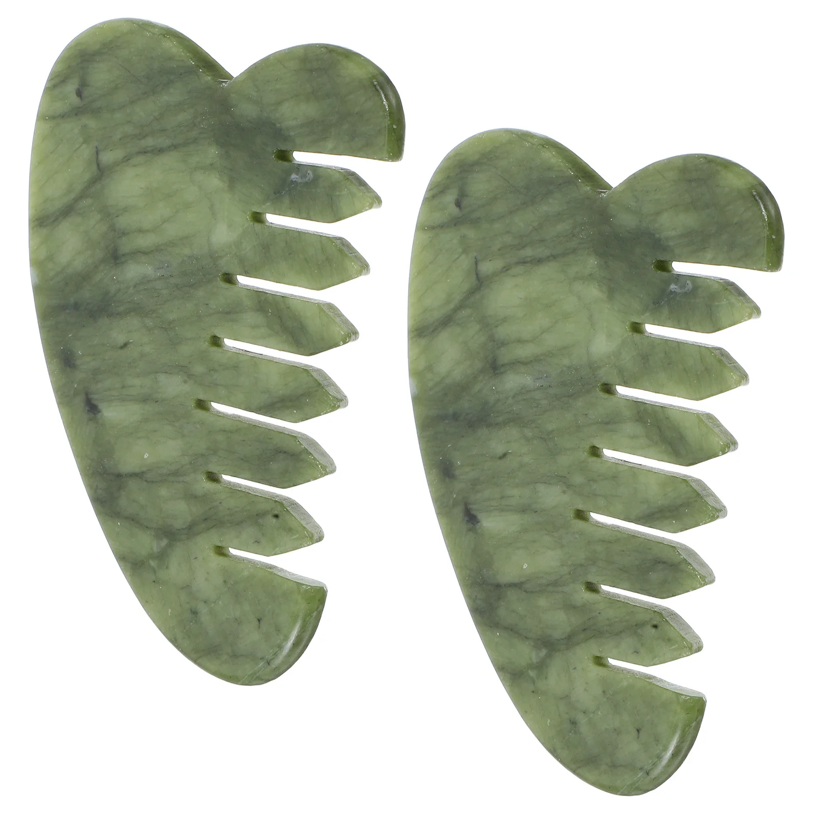 2Pcs Jade Massage Comb - Light Green Ergonomic Scalp and Facial Tool for Skincare Absorption - Portable Guasha Stone for Face
2Pcs Jade Massage Comb - Light Green Ergonomic Scalp and Facial Tool for Skincare Absorption - Portable Guasha Stone for Face