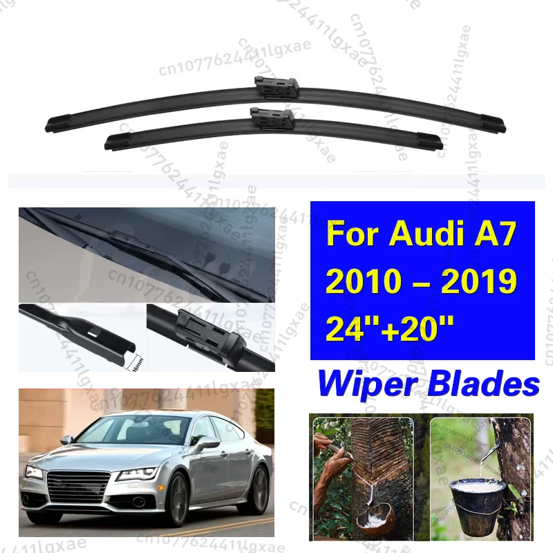 Car Front Wipers For Audi A7 2010 - 2019 RS7 4G8 4K8 Wiper Blade Rubber Car Windshield Windscreen Accessories 2011 2012 24"+20"
Car Front Wipers For Audi A7 2010 - 2019 RS7 4G8 4K8 Wiper Blade Rubber Car Windshield Windscreen Accessories 2011 2012 24"+20"