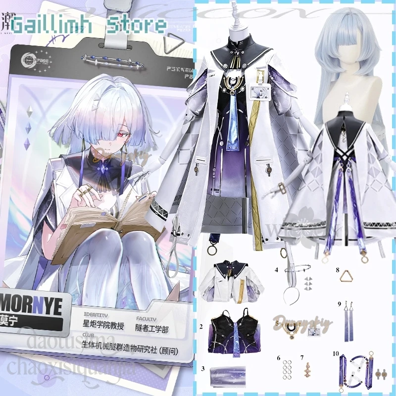Anime Game Wuthering Waves Cosplay MORNYE disfraz Punk White Cape Blue Purple Dress Halo Jellyfish Hair Y2K Fashion Halloween JK
Anime Game Wuthering Waves Cosplay MORNYE disfraz Punk White Cape Blue Purple Dress Halo Jellyfish Hair Y2K Fashion Halloween JK