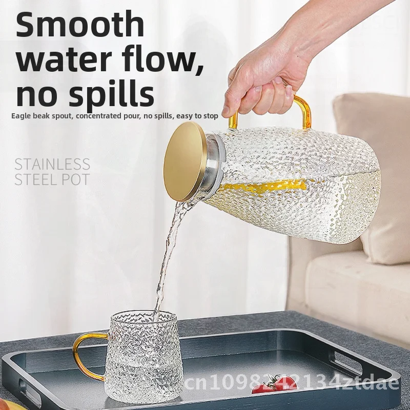 Large Capacity Cold Kettle Glass High Temp Resistant Water Cup Fruit Teapot for Household Modern Minimalist Ice Tea Brewing
Large Capacity Cold Kettle Glass High Temp Resistant Water Cup Fruit Teapot for Household Modern Minimalist Ice Tea Brewing