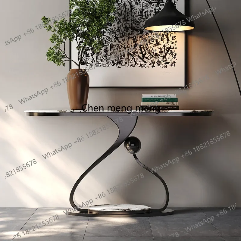 Hot sales Italian light luxury entrance table Villa hotel living room, stainless steel entrance table against the wall
Hot sales Italian light luxury entrance table Villa hotel living room, stainless steel entrance table against the wall