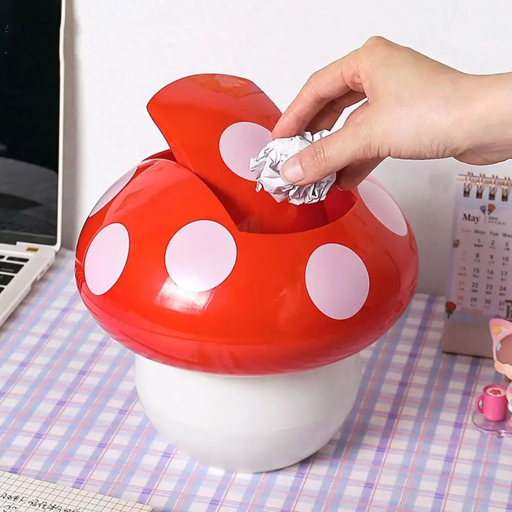 Red Mushroom Trash Can Convenient With Lid Mini Wastebasket Garbage Bin Multi-use Detachable Garbage Collector Student
Red Mushroom Trash Can Convenient With Lid Mini Wastebasket Garbage Bin Multi-use Detachable Garbage Collector Student