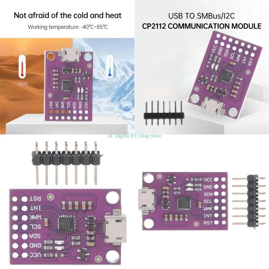 E74D CP2112 Type C USB to SMBus I2C Communication Module Dongle Data Recording
E74D CP2112 Type C USB to SMBus I2C Communication Module Dongle Data Recording