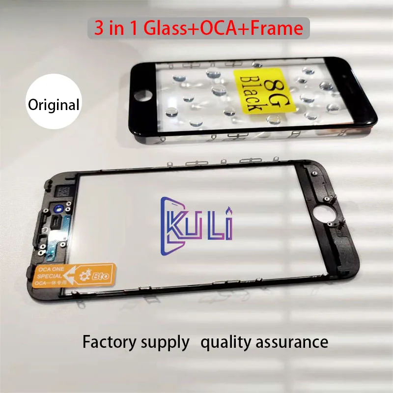 KULI для IPhone 5S 6 6S 7 8 Plus XR 11 3 в 1 стекло + OCA + рамка сенсорная панель дисплей Запчасти для телефона Ремонт экрана монитора Замена
KULI для IPhone 5S 6 6S 7 8 Plus XR 11 3 в 1 стекло + OCA + рамка сенсорная панель дисплей Запчасти для телефона Ремонт экрана монитора Замена