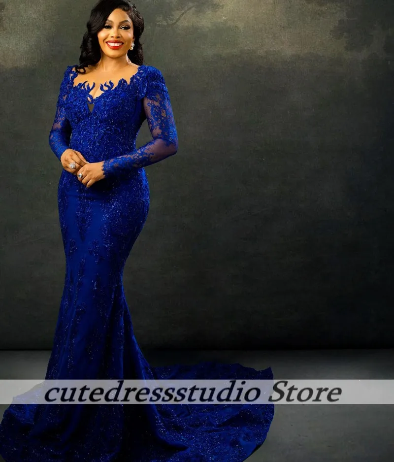 Изысканное синее платье русалки для выпускного вечера для женщин 2026, кружевное вечернее платье с длинными рукавами и блестками, Vestidos De Fiesta по индивидуальному заказу
Изысканное синее платье русалки для выпускного вечера для женщин 2026, кружевное вечернее платье с длинными рукавами и блестками, Vestidos De Fiesta по индивидуальному заказу
