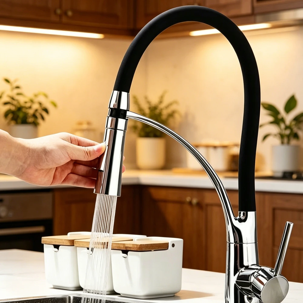 Pull Down Swivel Spout Matte Black Kitchen Tap Deck Mounted Hot Cold Water Mixer Faucet for Home Kitchen Bathroom Sink
Pull Down Swivel Spout Matte Black Kitchen Tap Deck Mounted Hot Cold Water Mixer Faucet for Home Kitchen Bathroom Sink