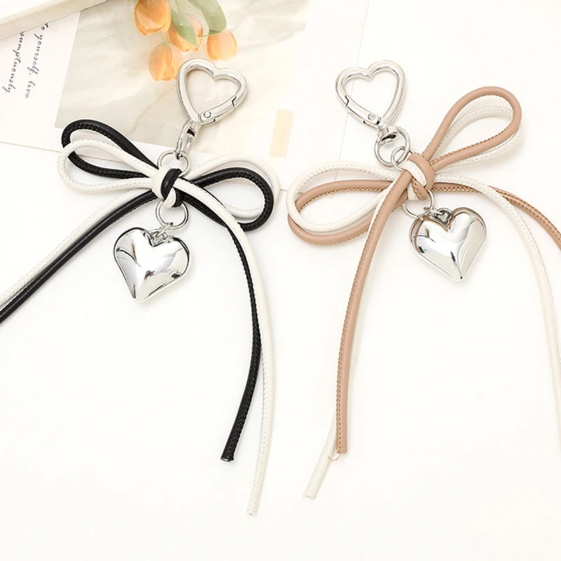 New Leather Rope Heart-shaped Bow Keychain Pendant For Women Bag Hanging Ornaments Accessories Lanyard Jewelry Car Pendant
New Leather Rope Heart-shaped Bow Keychain Pendant For Women Bag Hanging Ornaments Accessories Lanyard Jewelry Car Pendant