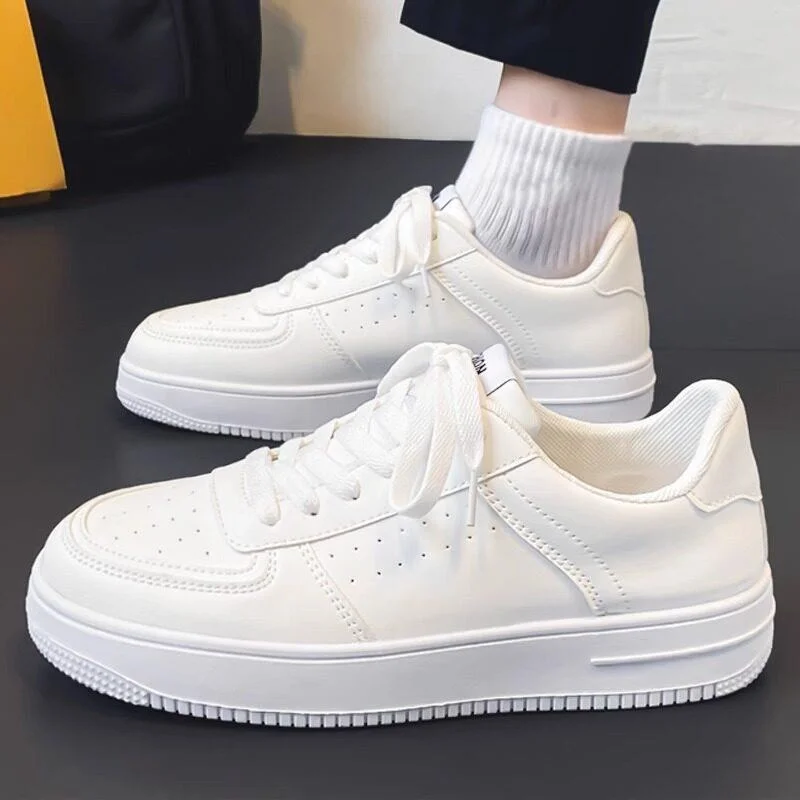 Men's Summer Breathable Pure White Casual Skate Shoes Versatile Sports Shoes for Teens Comfortable Mesh Upper Rubber Sole
Men's Summer Breathable Pure White Casual Skate Shoes Versatile Sports Shoes for Teens Comfortable Mesh Upper Rubber Sole